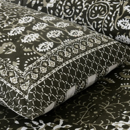 Jaipuri Rajasthani Cotton 1 King Size Bed Sheet with 2 Pillow Cover