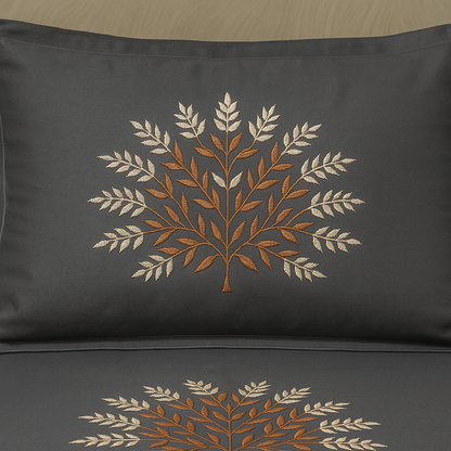 Premium Cotton Embroidered Bedsheet Set With 2 Pillow Covers